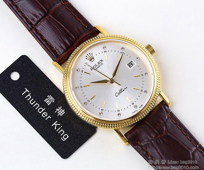 ROLEX勞力士 至尊名表 切利尼系列 904L鋼質表殼 進口超薄9015機芯 透底 防水 高檔男士腕表  wssb4080